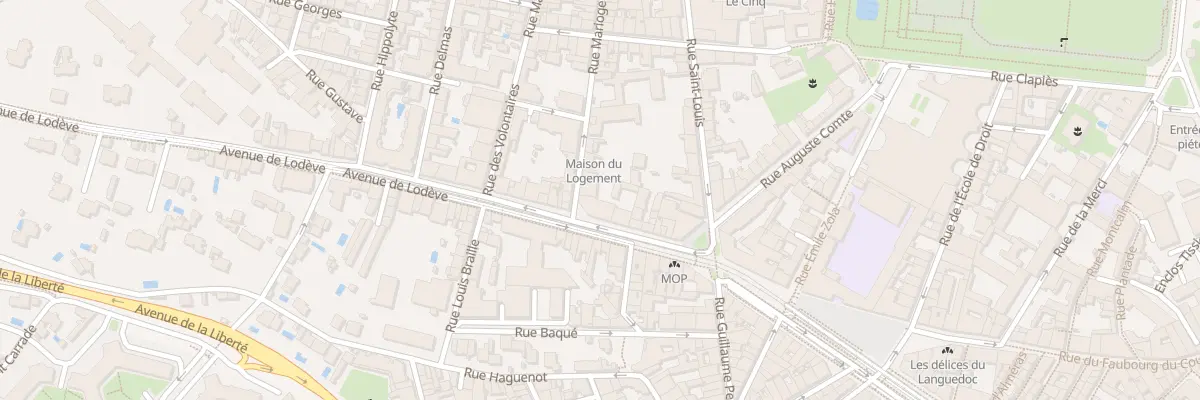 Plan du 10 Av de Lodève à Montpellier