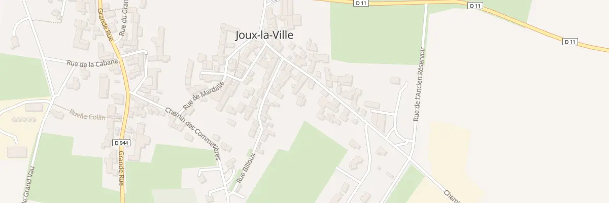 Plan du 18 Rue du Faubourg à Joux-la-Ville