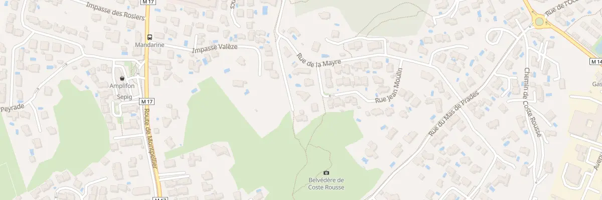 Plan du 205 Rue Jean Moulin à Prades-le-Lez