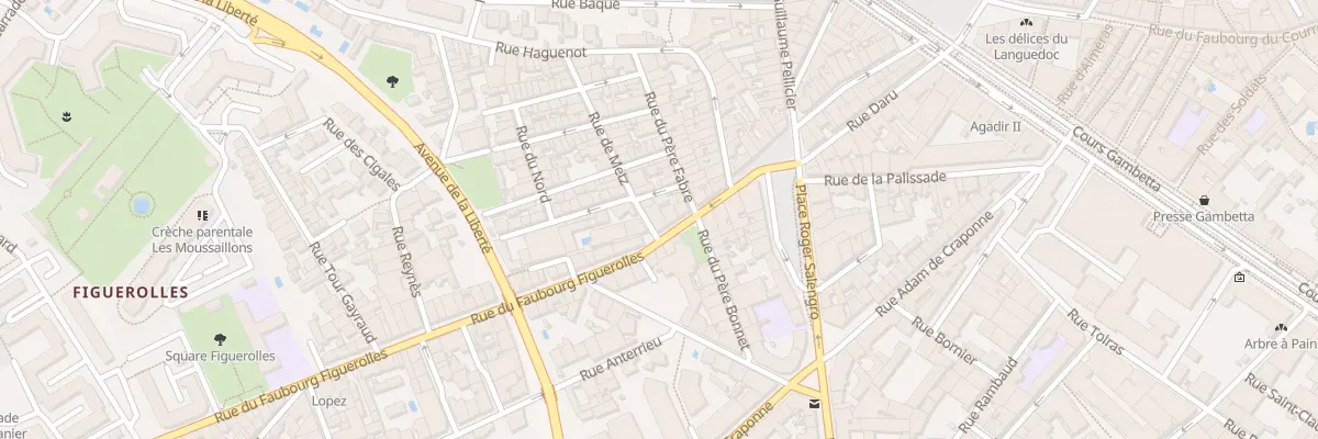 Plan du 46 Rue du Faubourg Figuerolles à Montpellier