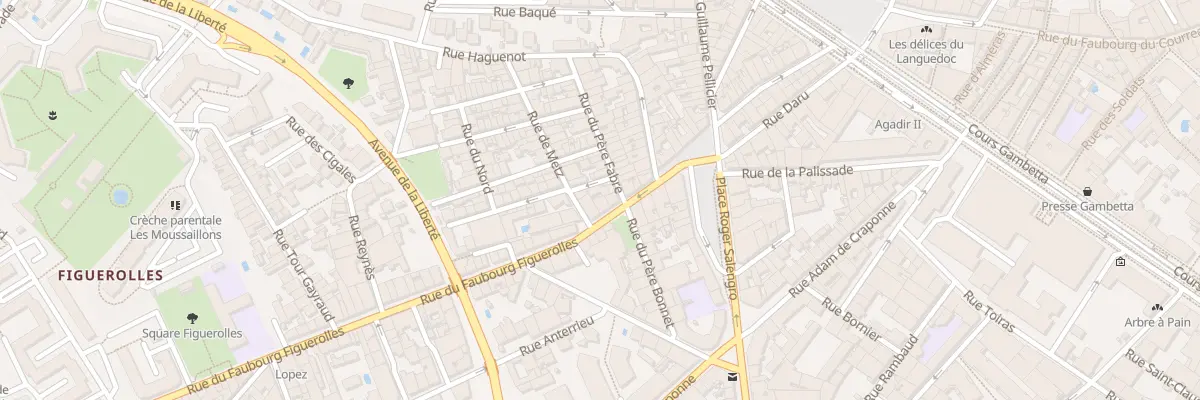 Plan du 1B Rue Saint Blaise à Montpellier