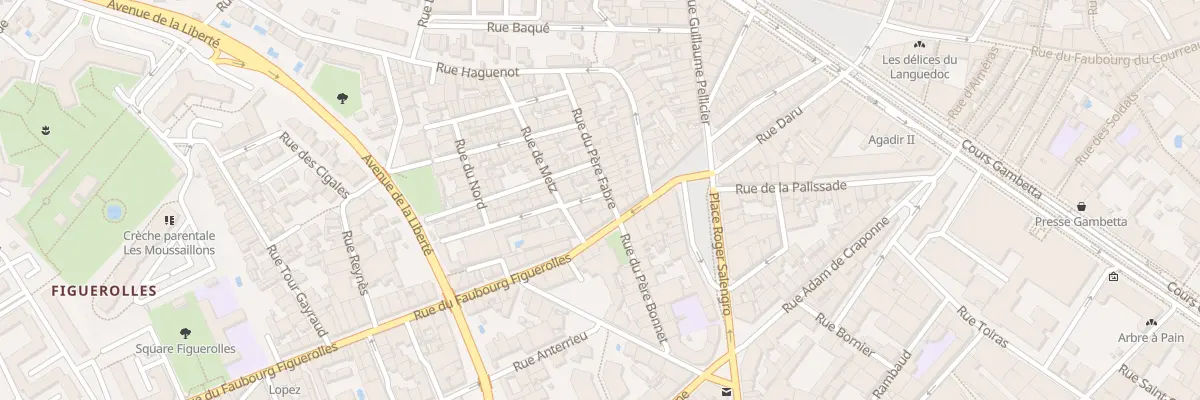 Plan du 1 Rue Saint Blaise à Montpellier