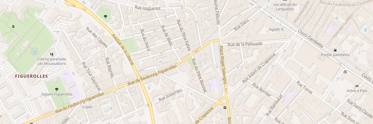 Plan du 37 Rue du Faubourg Figuerolles à Montpellier