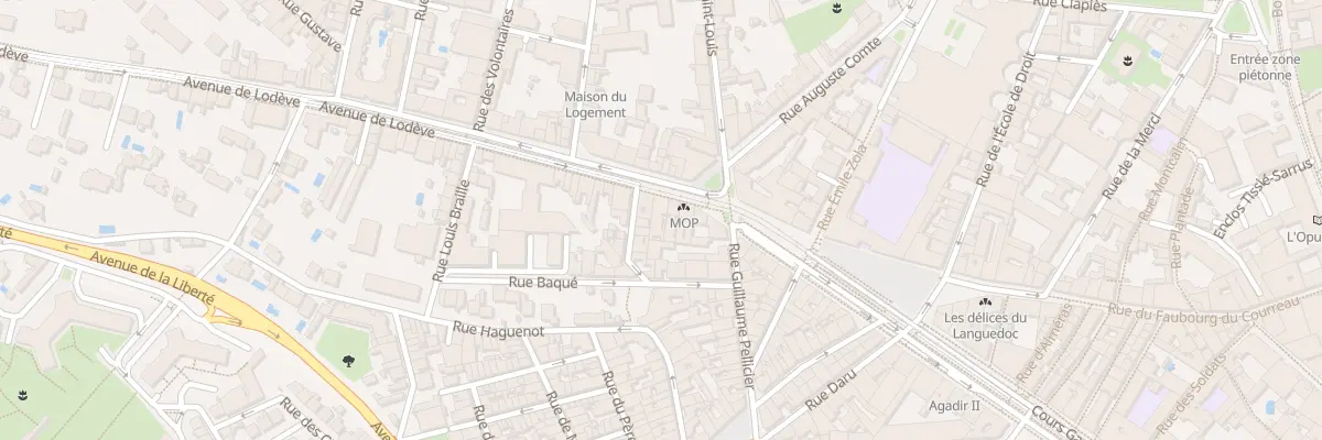 Plan du 9 Av de Lodève à Montpellier