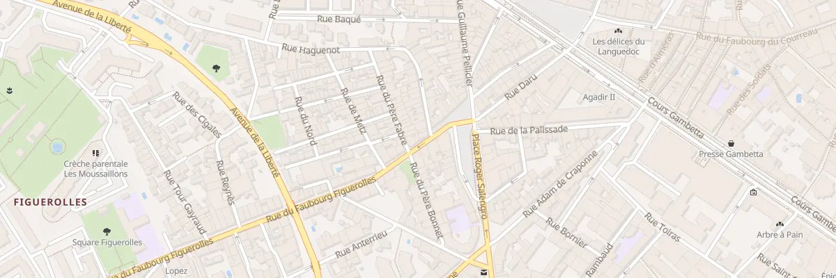 Plan du 38 Rue du Faubourg Figuerolles à Montpellier