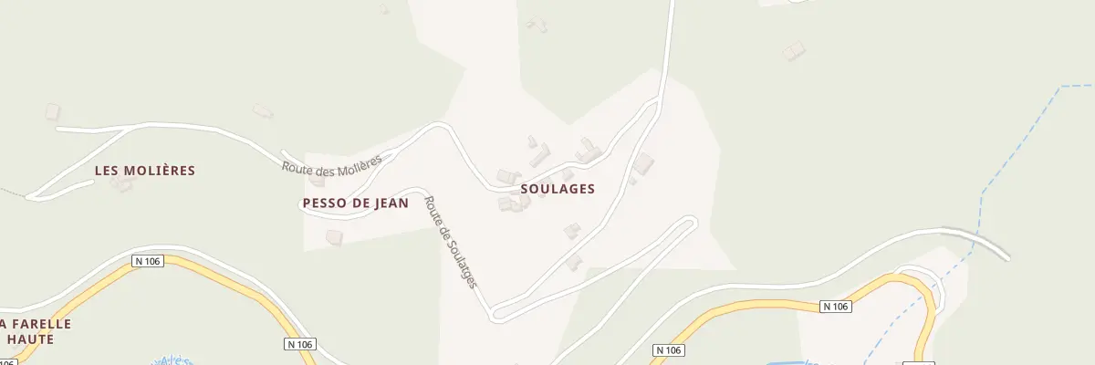 Plan du 5331 Soulages à Saint-Privat-de-Vallongue