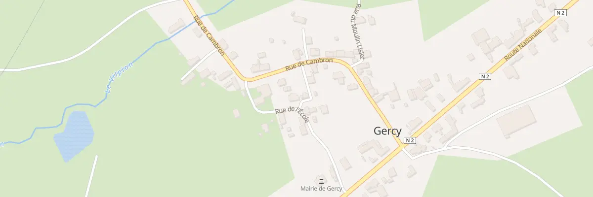 Plan du 3 Rue de L’ Ecole à Gercy