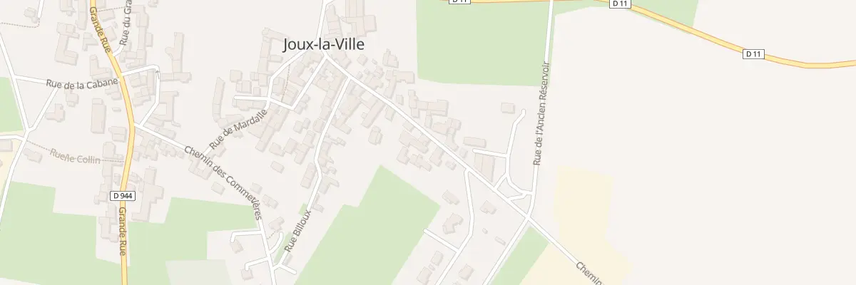 Plan du 26 Rue du Faubourg à Joux-la-Ville