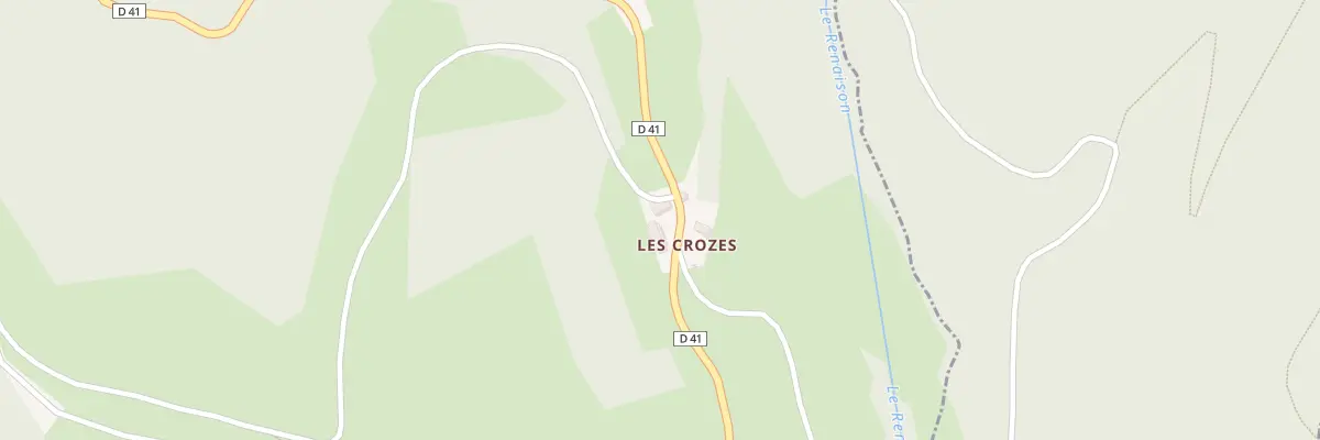 Plan du 3 Les Crozes Nord à Arcon