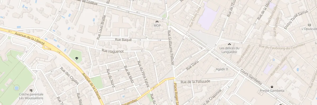 Plan du 10 Rue Guillaume Pellicier à Montpellier