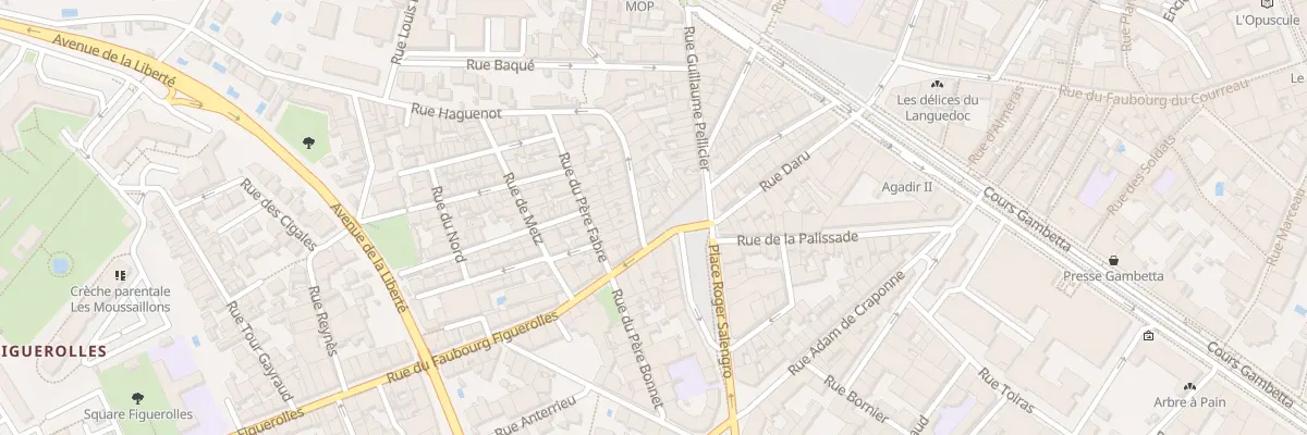 Plan du 32 Rue du Faubourg Figuerolles à Montpellier