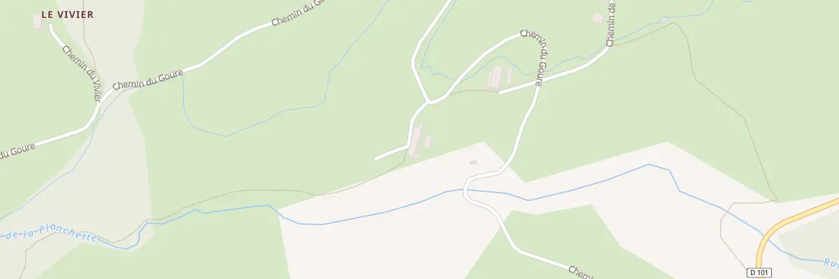 Plan du 1275 Che du Goure à Sauvain