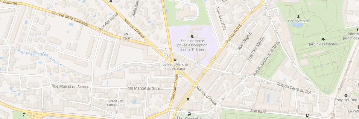 Plan du 16 Av d’Assas à Montpellier