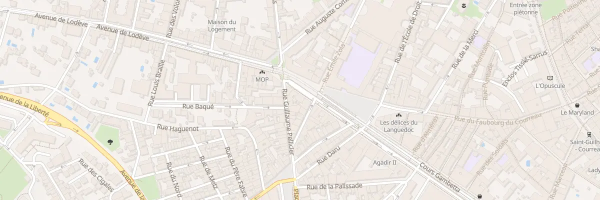 Plan du 61B Crs Gambetta à Montpellier