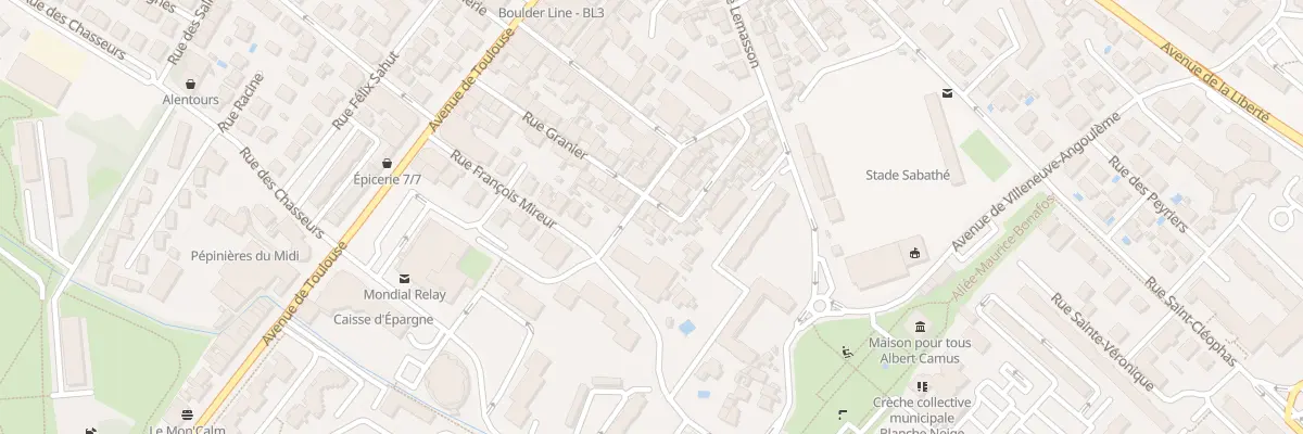 Plan du 28 Rue Granier à Montpellier