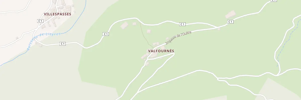 Plan du 5126 Valfournes à Altier