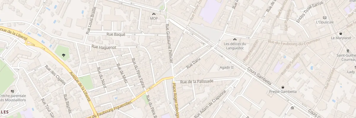 Plan du 20 Rue du Faubourg Figuerolles à Montpellier