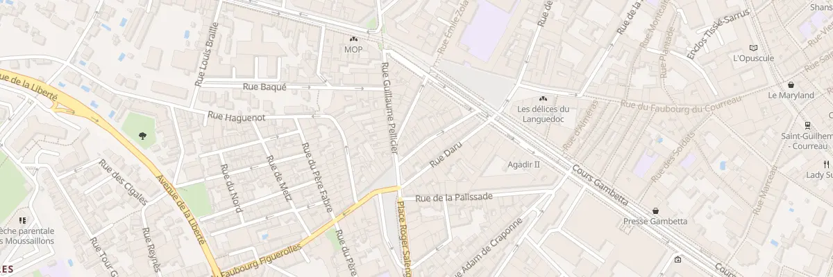 Plan du 16 Rue du Faubourg Figuerolles à Montpellier