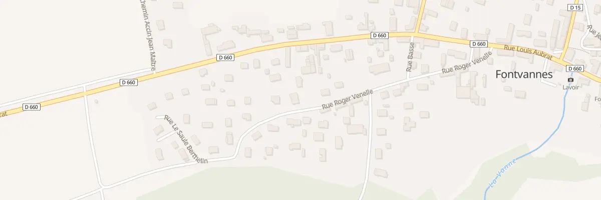 Plan du 18 Rue Roger Venelle à Fontvannes