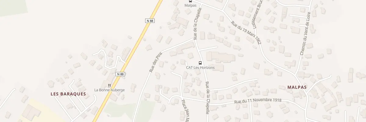 Plan du 7 Rue de la Chapelle à Cussac-sur-Loire