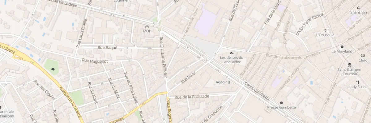 Plan du 6 Rue du Faubourg Figuerolles à Montpellier