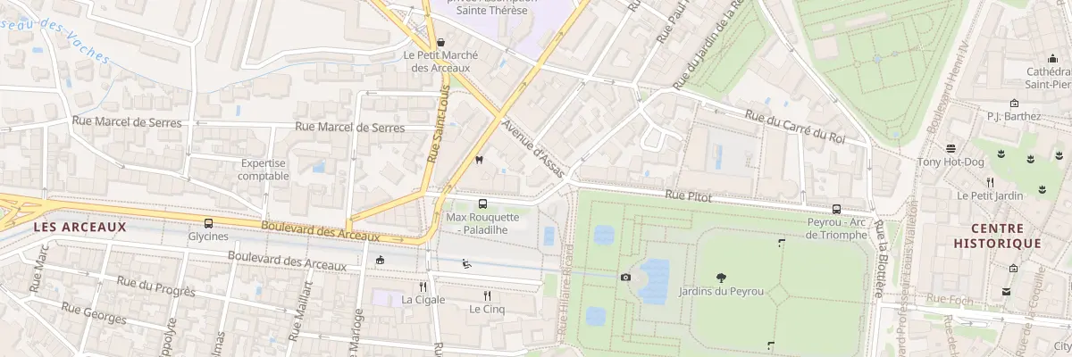 Plan du 1 Av d’Assas à Montpellier