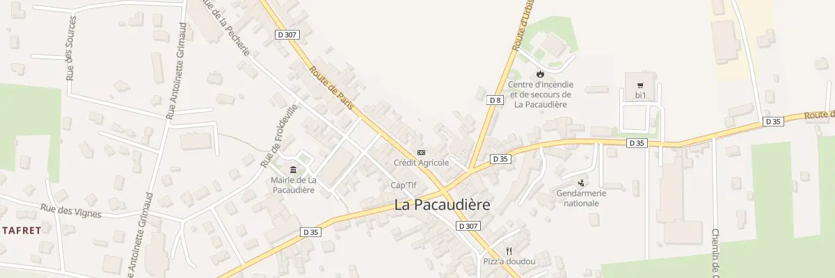 Plan du 68 Rte de Paris à La Pacaudière