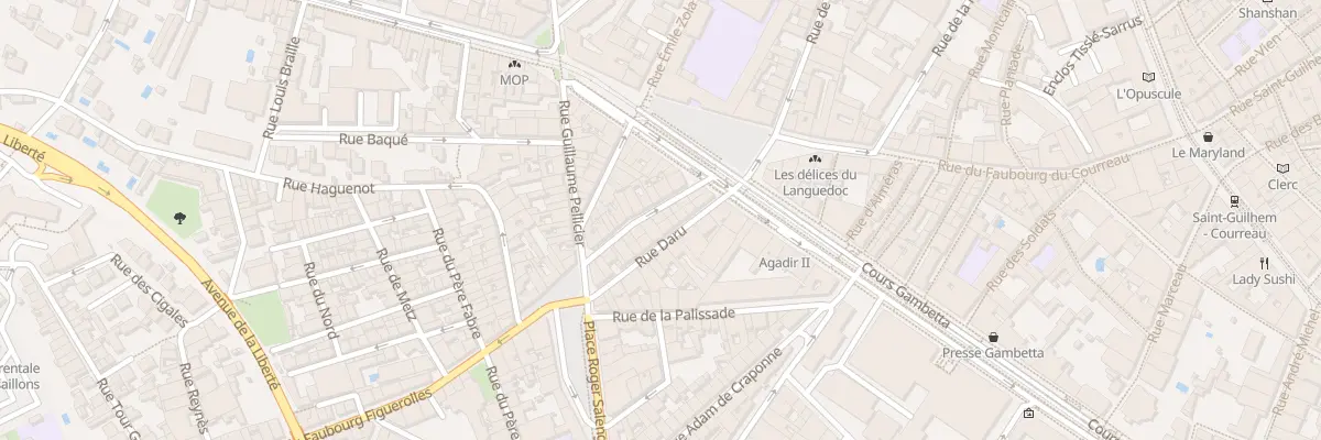 Plan du 9 Rue du Faubourg Figuerolles à Montpellier