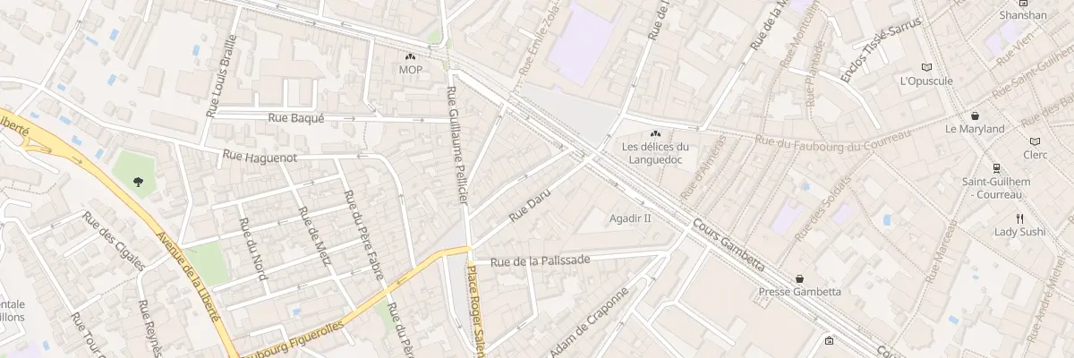 Plan du 7 Rue du Faubourg Figuerolles à Montpellier