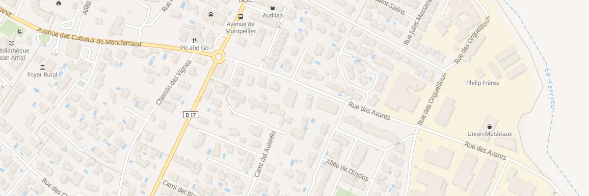 Plan du 140 Rue des Avants à Saint-Mathieu-de-Tréviers