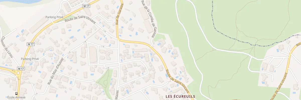 Plan du 360 Rte de Saint-vincent à Prades-le-Lez