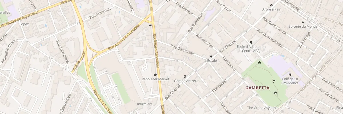 Plan du 12 Rue Etienne Cardaire à Montpellier
