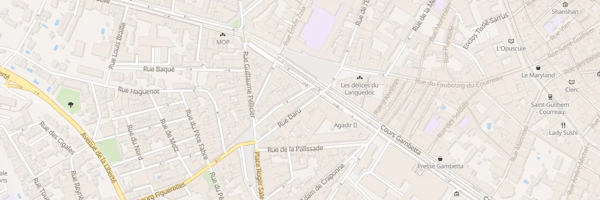 Plan du 3 Rue du Faubourg Figuerolles à Montpellier