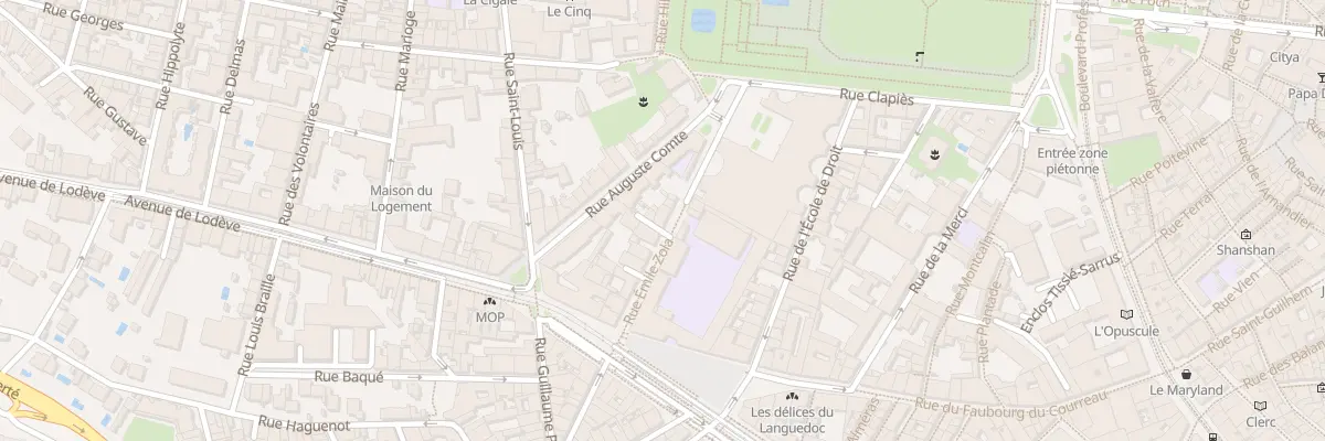Plan du 6 Rue Emile Zola à Montpellier