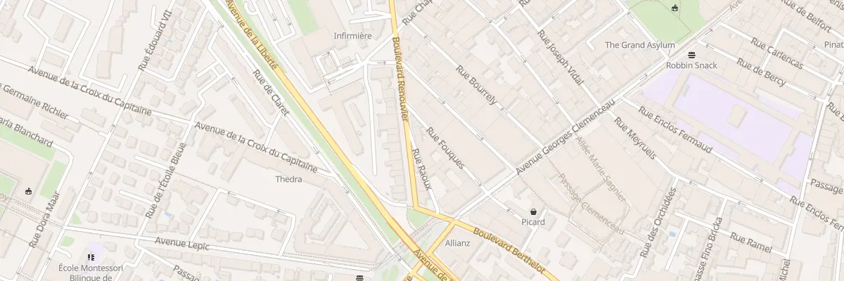 Plan du 7B Rue Raoux à Montpellier
