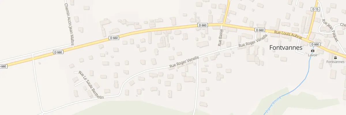 Plan du 12 Rue Roger Venelle à Fontvannes