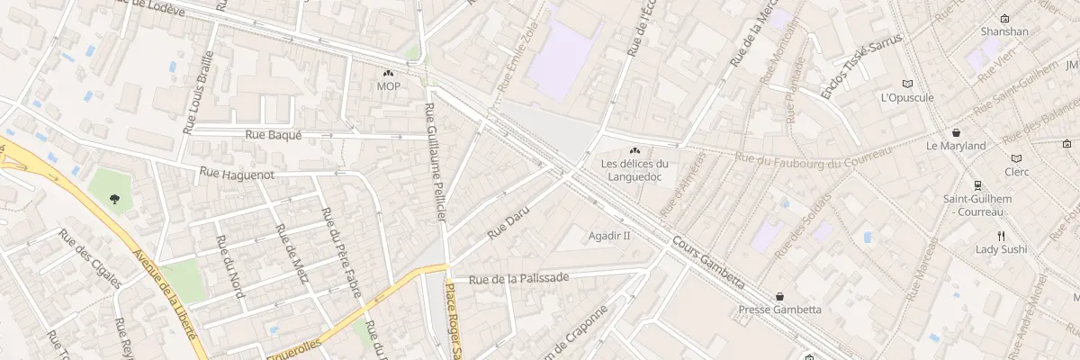 Plan du 1 Rue du Faubourg Figuerolles à Montpellier