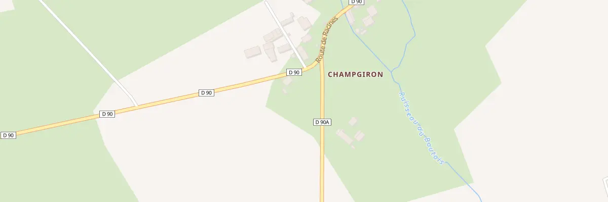 Plan du 45 Rte de Racines à Montfey