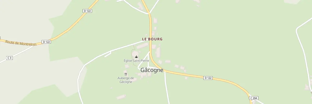 Plan du 20 Rte de Montreloin à Gâcogne