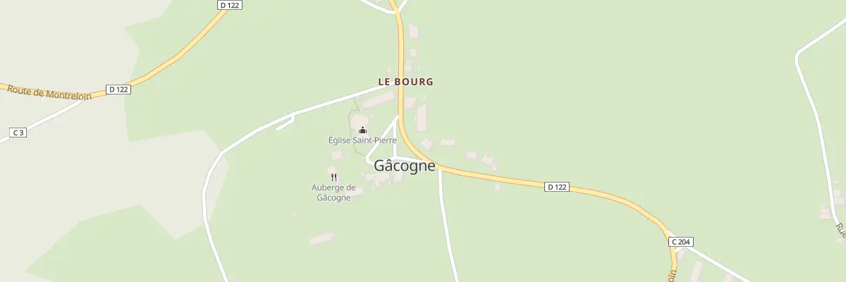 Plan du 18 Rte de Montreloin à Gâcogne