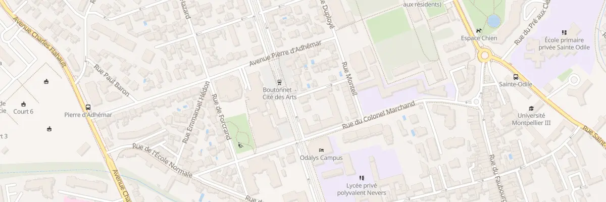 Plan du 10B Av du Professeur Grasset à Montpellier