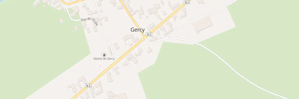 Plan du 25 Rte Nationale à Gercy