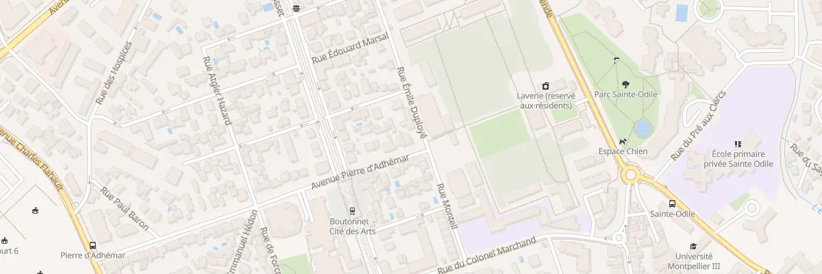 Plan du 35 Av Pierre d’Adhémar à Montpellier