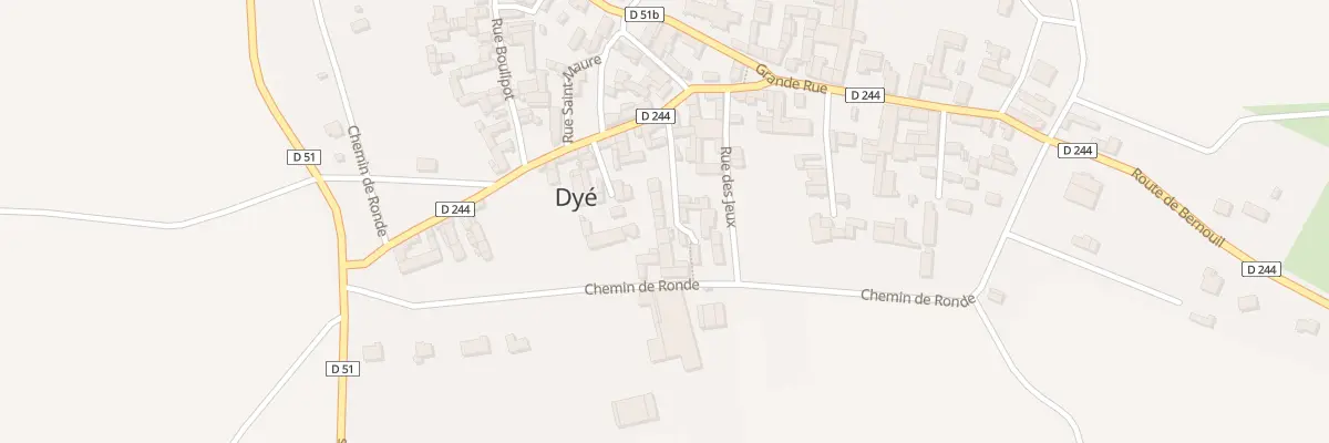 Plan du 6X Rue Saint Pierre à Dyé