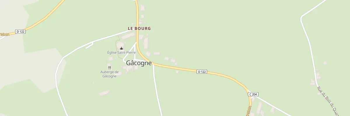 Plan du 4 Le Bourg à Gâcogne