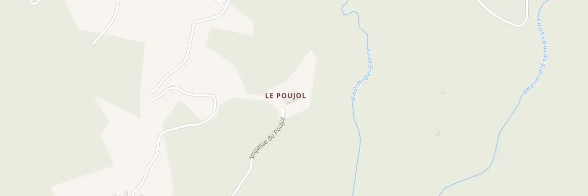 Plan du 5052 Le Poujol à Saint-Étienne-Vallée-Française