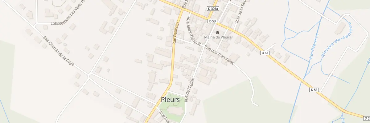 Plan du 7 Rue Baudoin à Pleurs