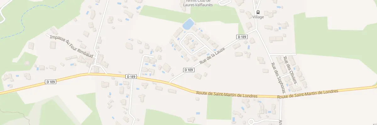 Plan du 114 Rue de la Lauze à Valflaunès