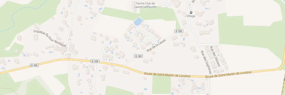 Plan du 3 Rue de la Lauze à Valflaunès