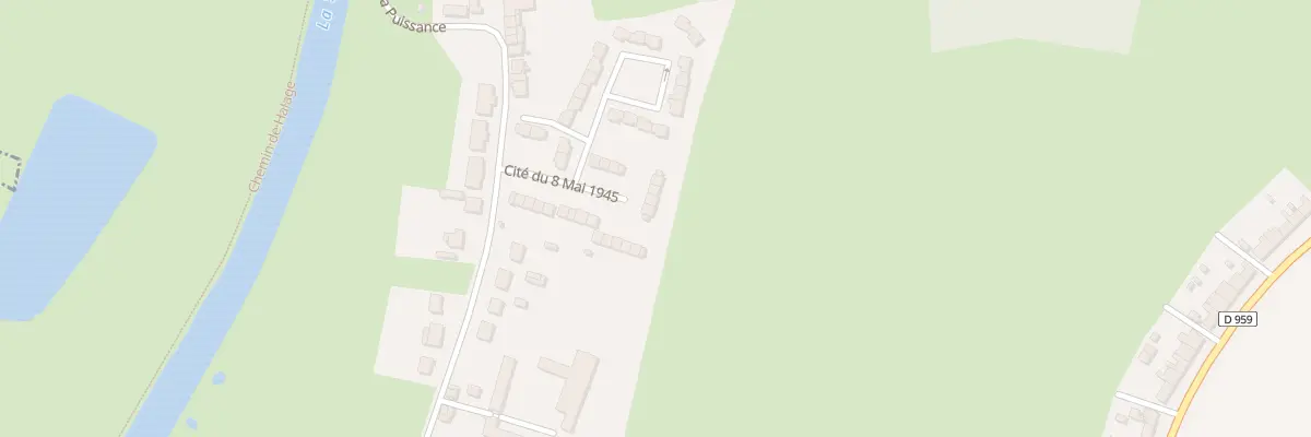 Plan du 1 Res du Huit Mai 1945 à Bachant